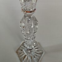 Kynttilänjalkapari kristallia, korkeus 19cm