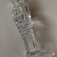 Kynttilänjalkapari kristallia, korkeus 19cm